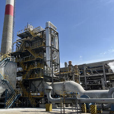 إعادة تدوير غازات النفايات غلاية بخار حرارة النفايات 53.75 T/H 60157Nm3/H تخصيص عالية الكفاءة